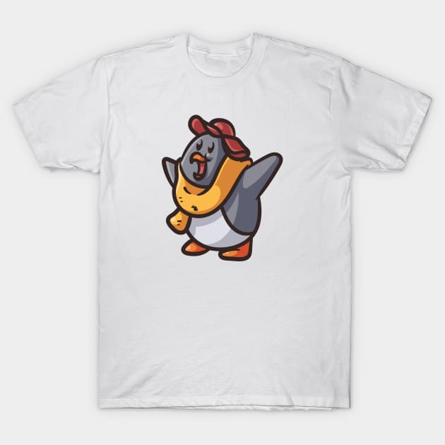Happy winter penguin T-Shirt by unlesssla